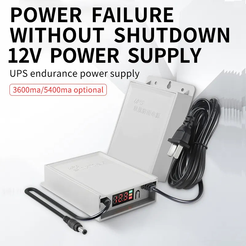 12V Mini UPS Battery Backup Power Supply for Wi-Fi Router, Modem, CCTV Camera, and LED – Portable DC UPS 3600mAh