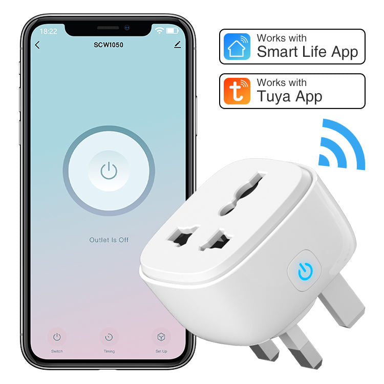 LDNIO SCW1050 2500W 10A Conversion Tuya Socket Plug Wireless Control Wifi Smart Home Power Socket