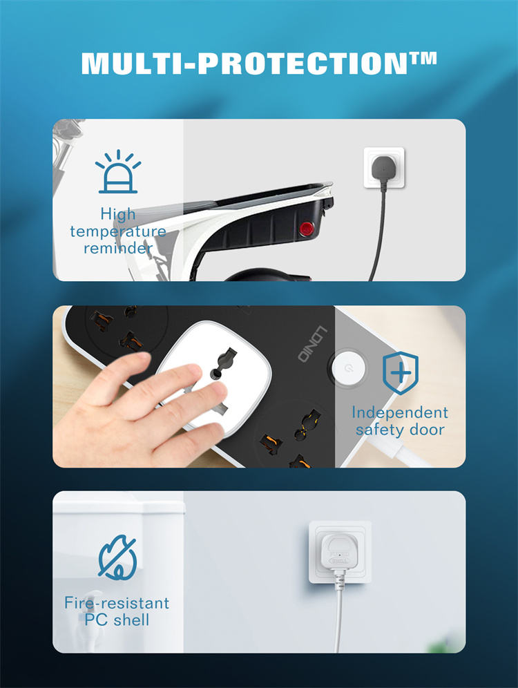 LDNIO SCW1050 2500W 10A Conversion Tuya Socket Plug Wireless Control Wifi Smart Home Power Socket
