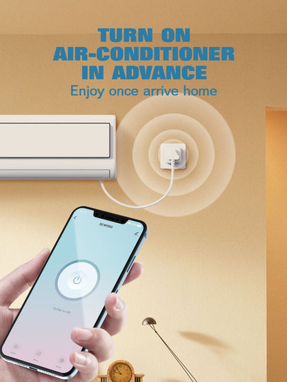 LDNIO SCW1050 2500W 10A Conversion Tuya Socket Plug Wireless Control Wifi Smart Home Power Socket